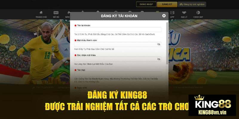 Quy Trình Đăng Kí King88 Dành Cho Tân Thủ